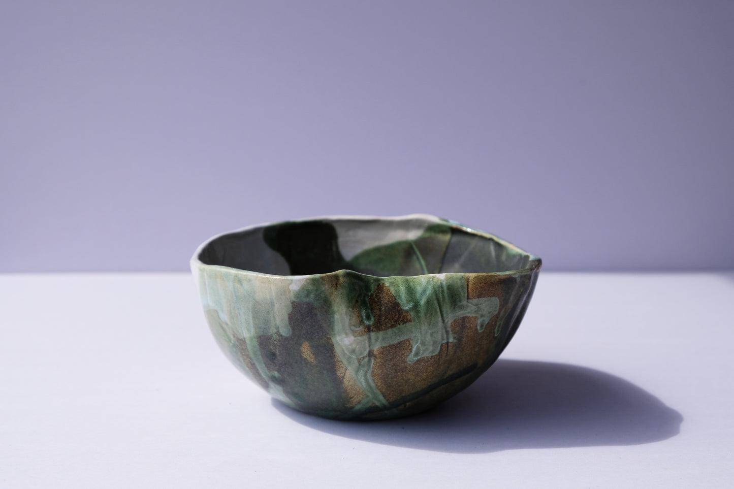 FOREST WHITE-GREEN BOWL