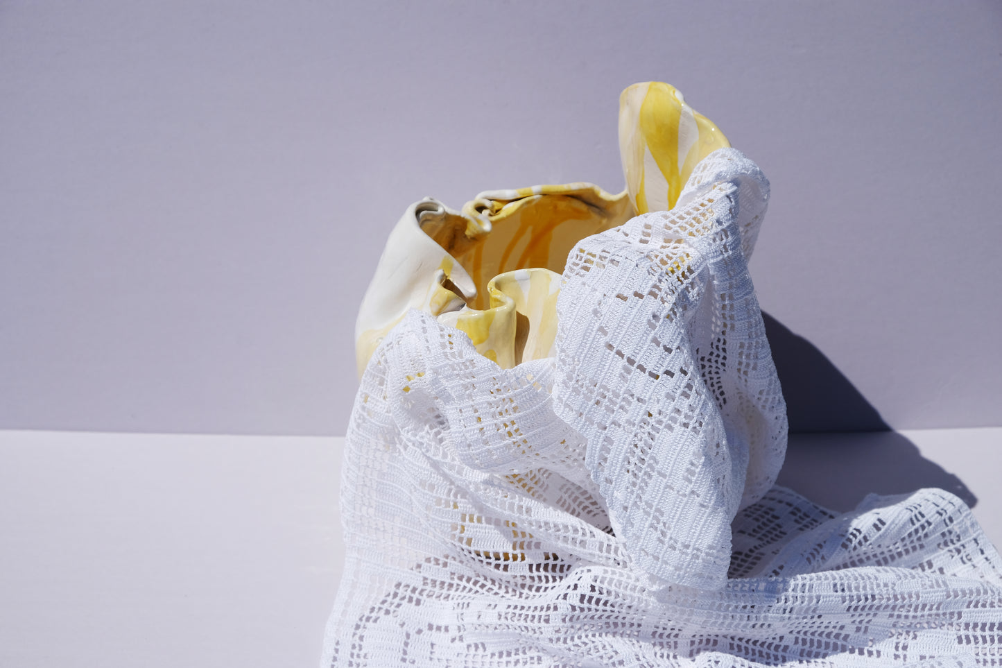 YELLOW MARELE with lace
